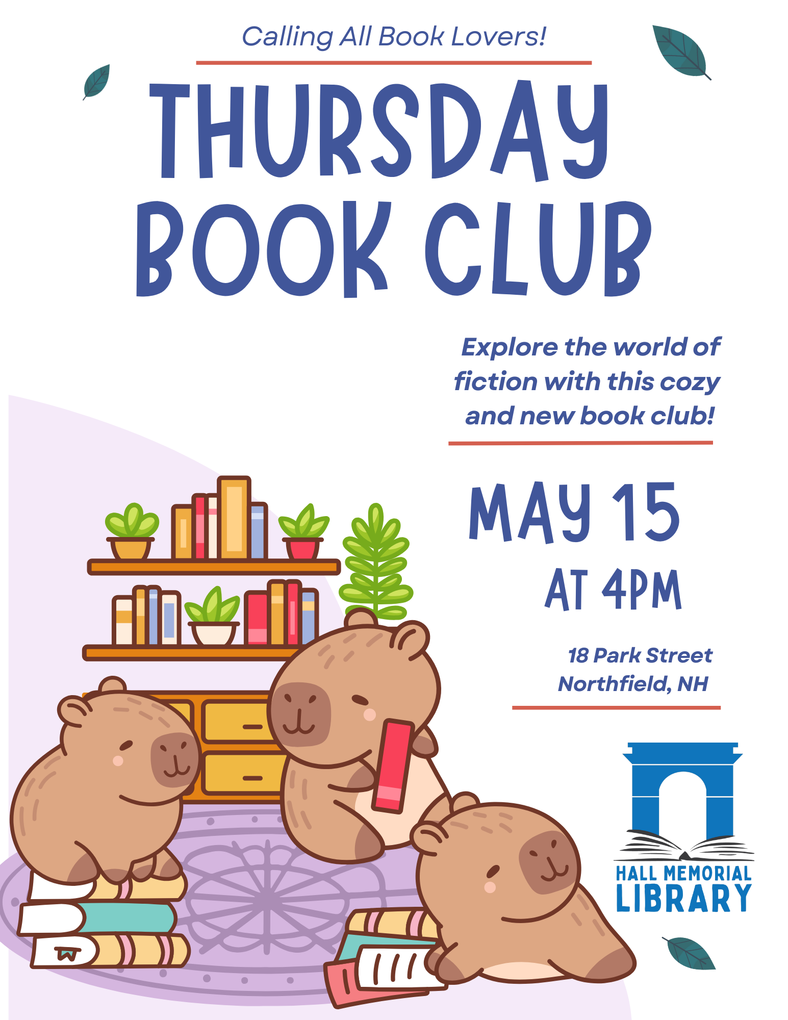 New Book Club for Adult Fiction 