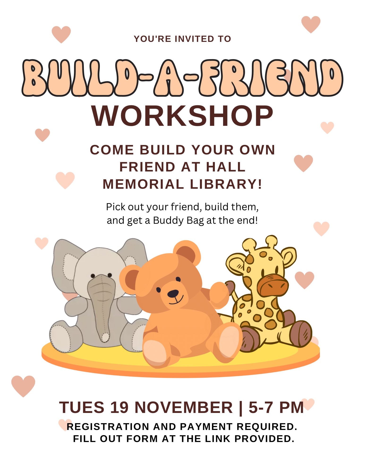 Build-a-Friend Workshop at Hall Memorial Library