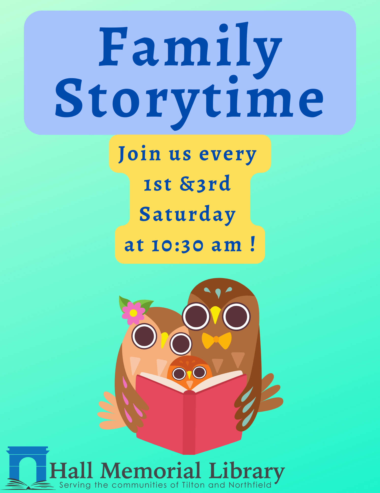 Hall Memorial Library Family Storytime