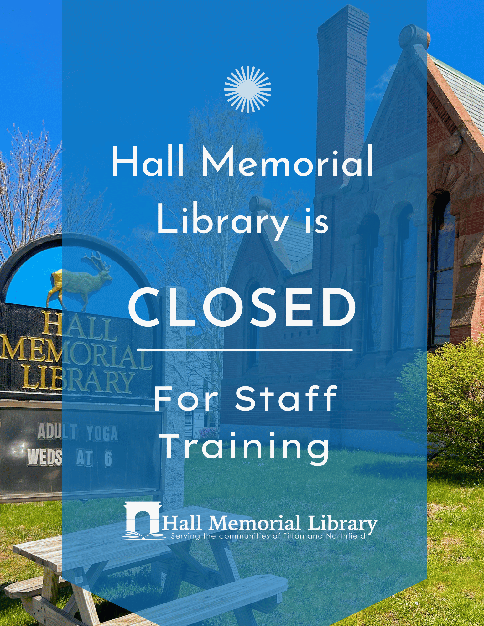 Closed April 1st for staff training
