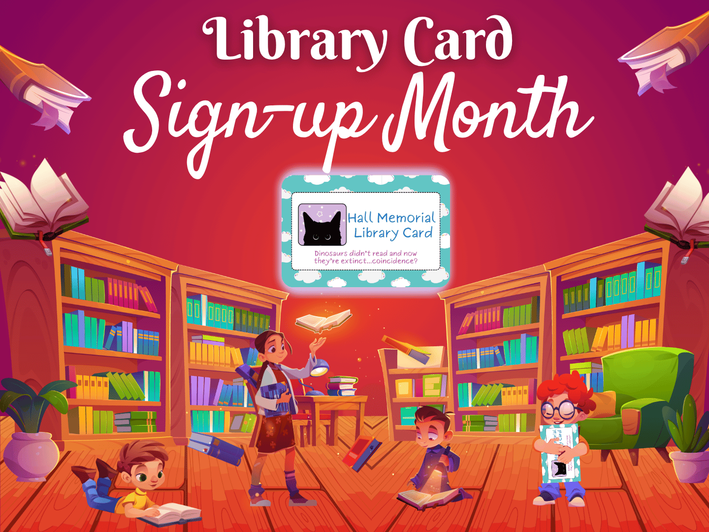 Do you live, work, or go to school in Tilton or Northfield?  Come get a FREE library card! 