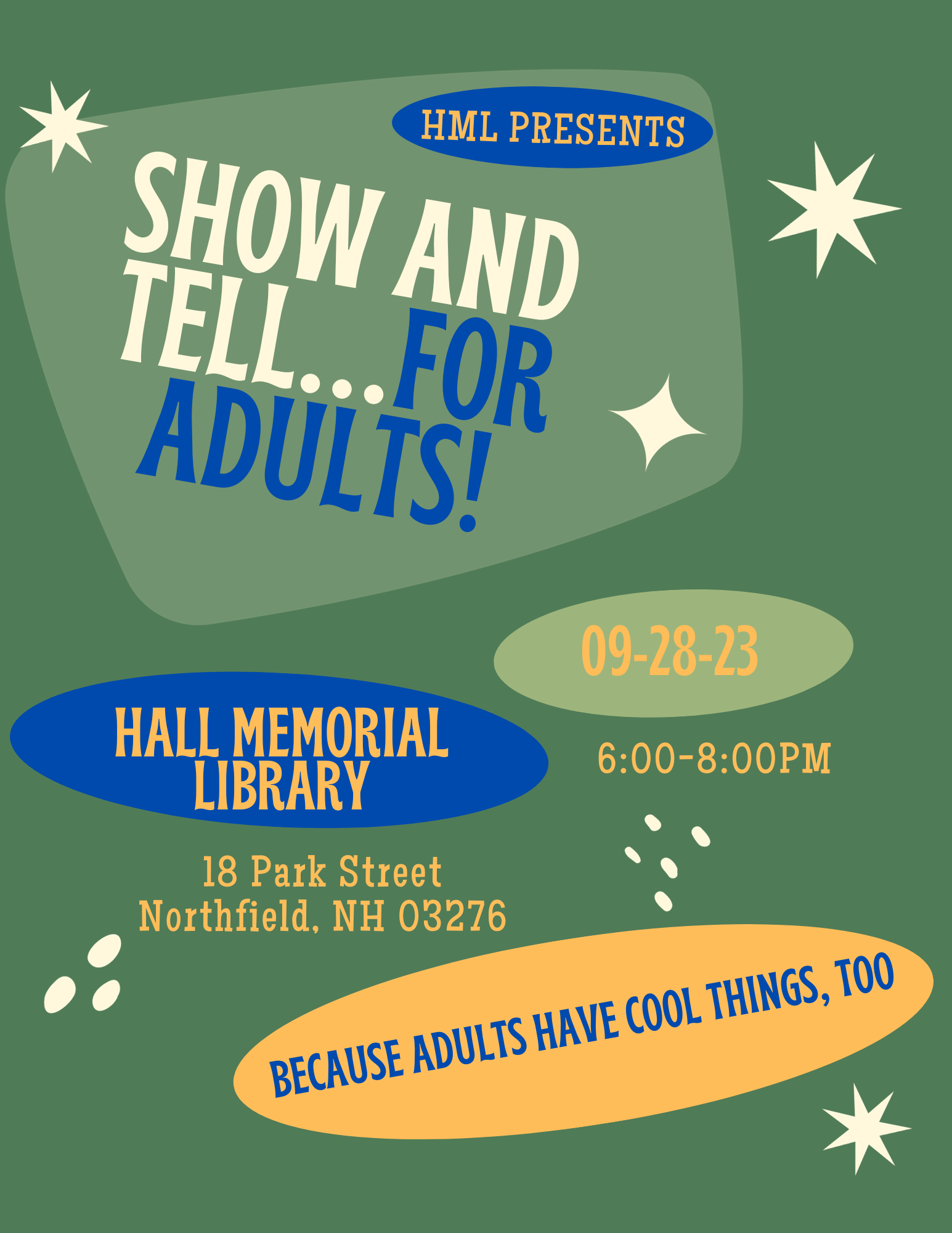 Show and Tell for Adults