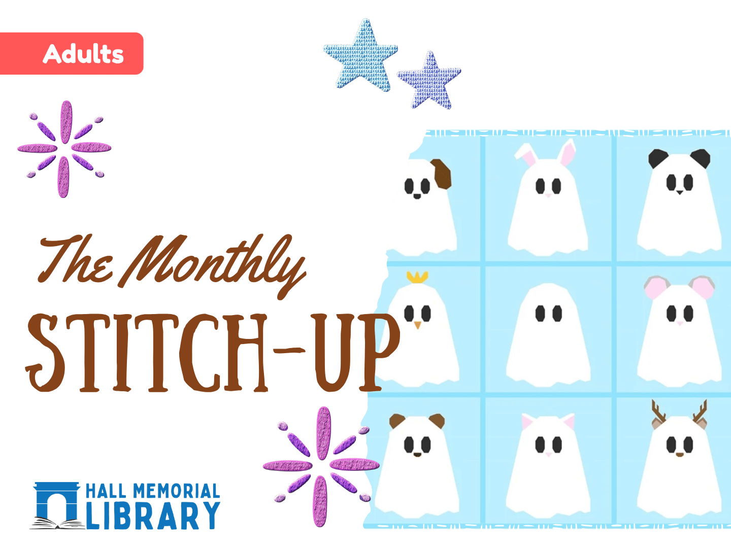 The Monthly Stitch-Up is diving into the magical world of quilting with a Foundation Paper Pieced (FPP) Ghost! 