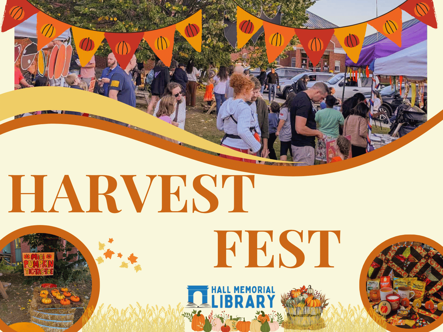 Join us for a night of fall-themed fun with activities for all ages at our 3rd Annual Harvest Fest!