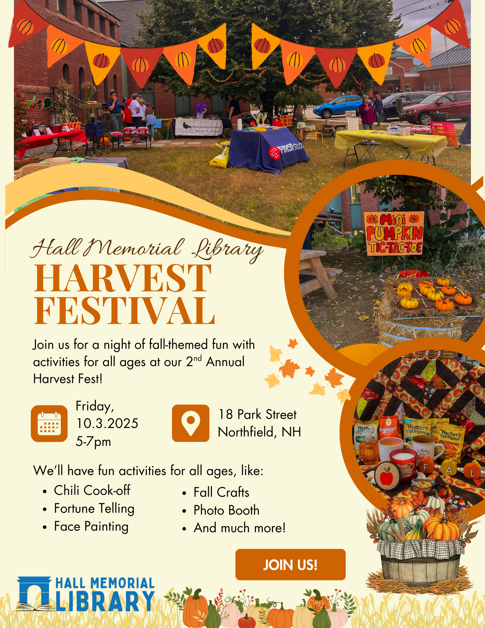 2nd Annual Harvest Festival at Hall Memorial Library