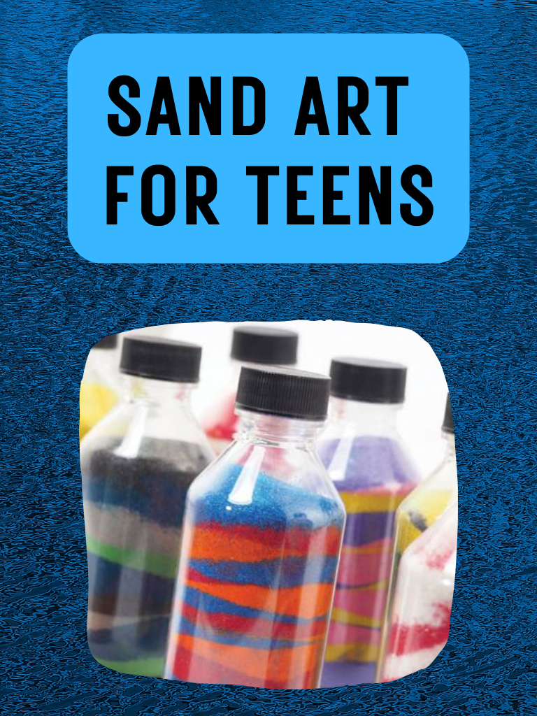 bottles filled with colored sand
