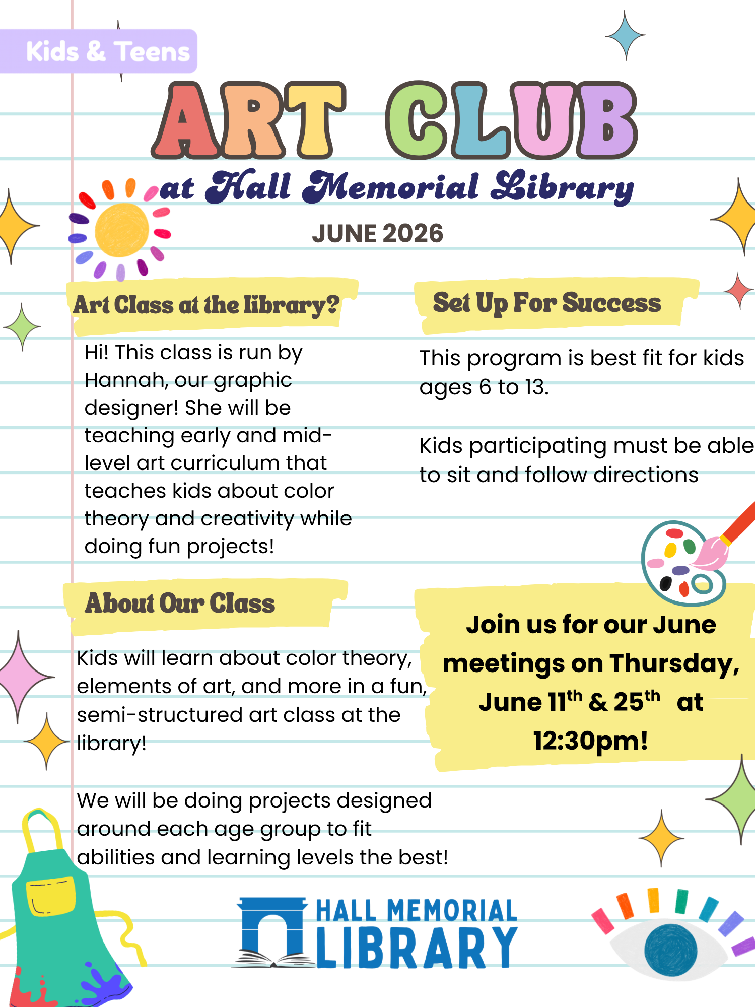 Kids Art Club June