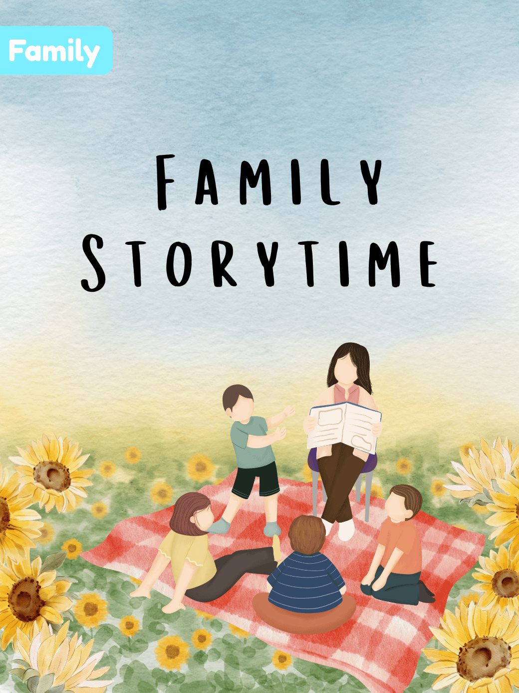 Family storytime, once a month at 10:30 am on saturdays!