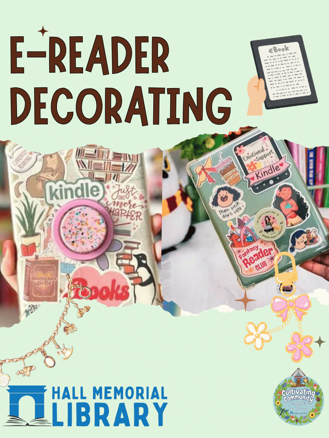 e-reader decorating event