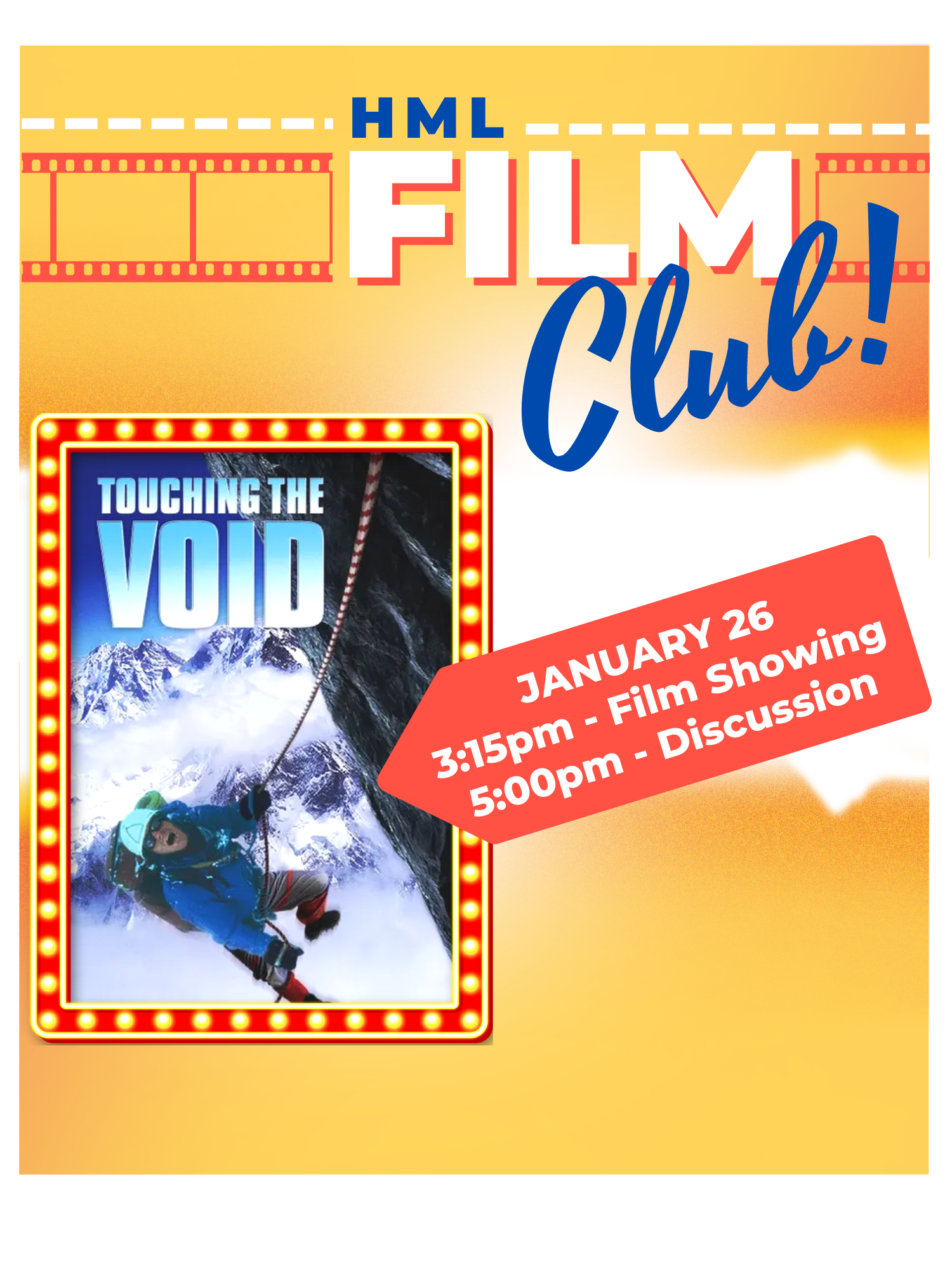DVD cover of Touching the Void stylized like a cinema poster