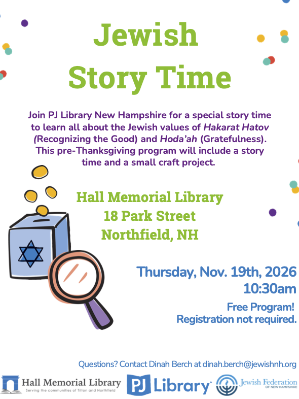 This pre-Thanksgiving program will include a story time and a small craft project.