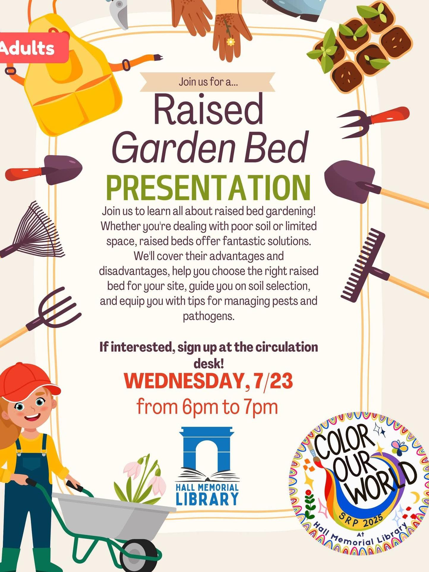 cartoon gardener with wheelbarrow