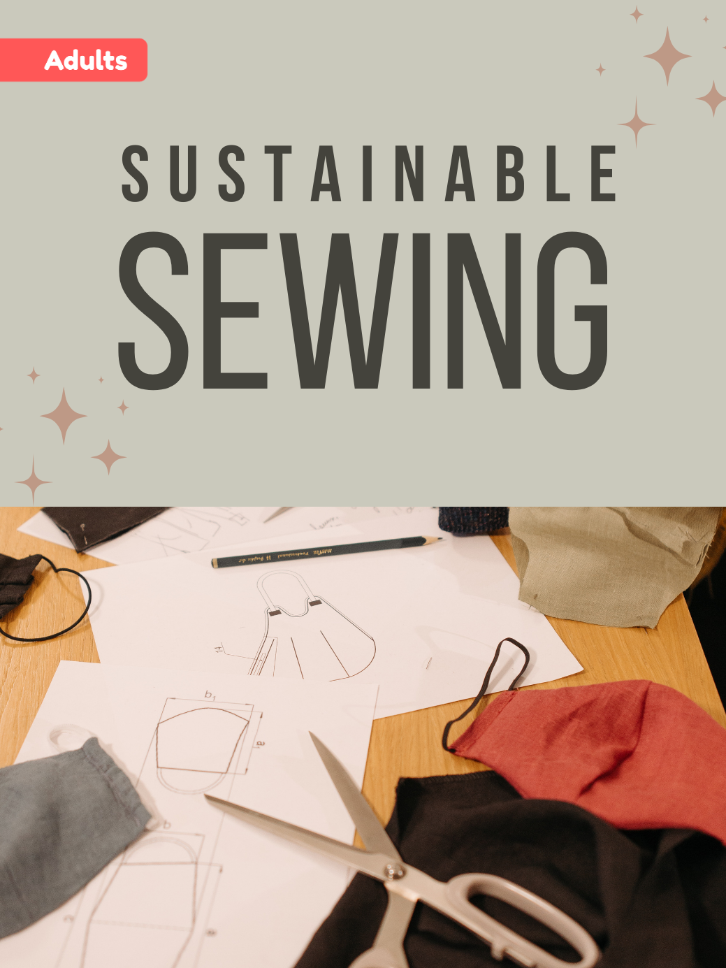 sewing pattern image advertising program on 3/11 at 530 pm