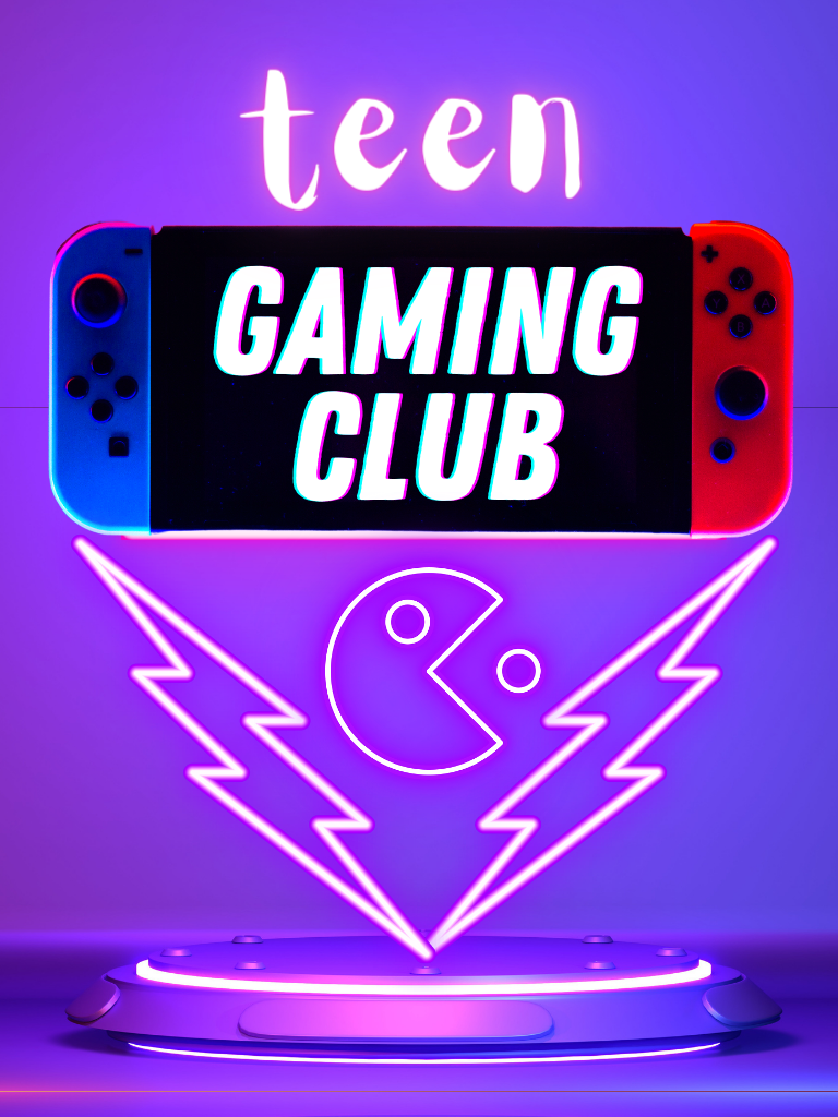 Nintendo switch and neon shapes