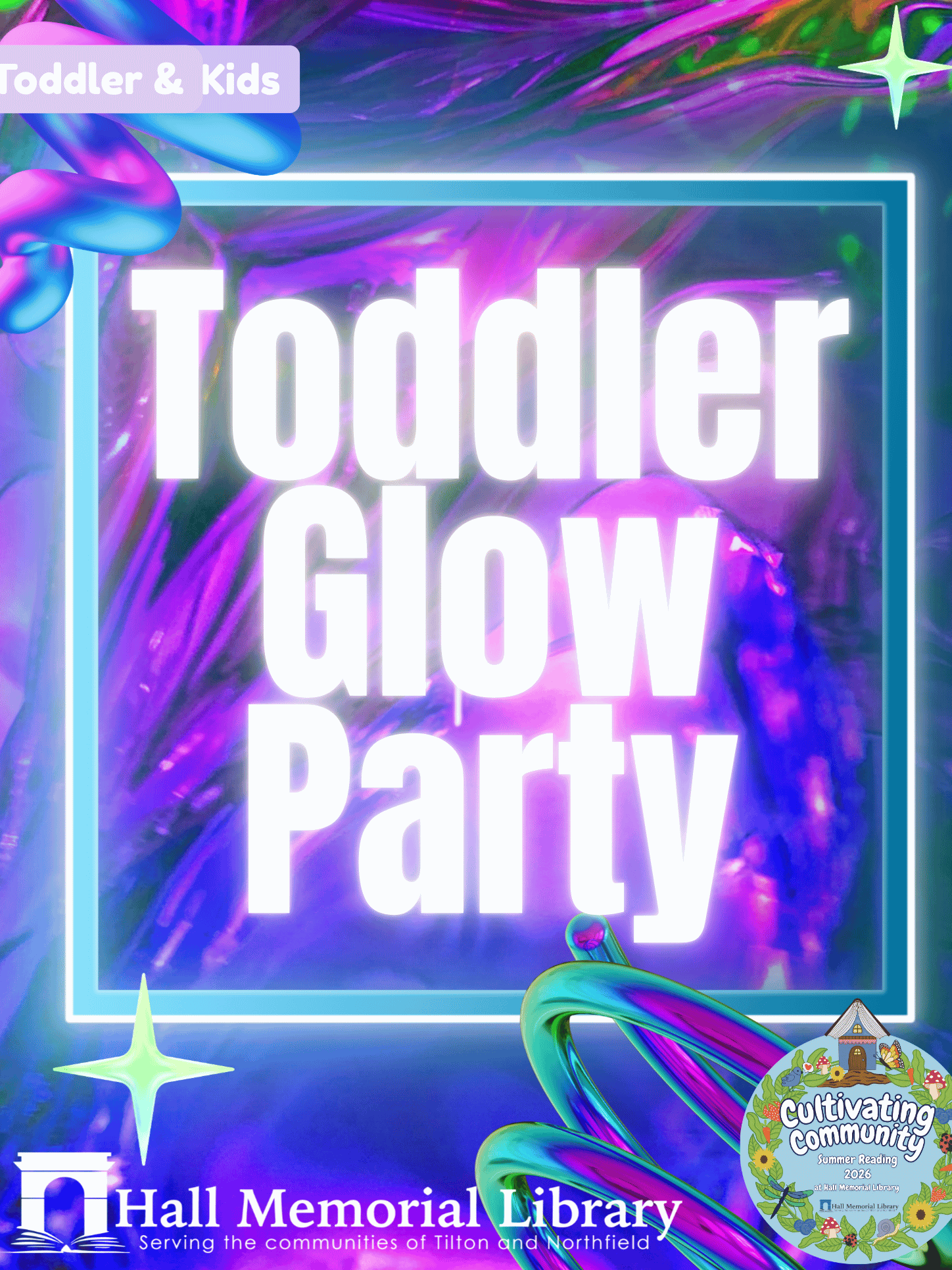 Come enjoy some snacks and have a rockin' dance party in the dark!