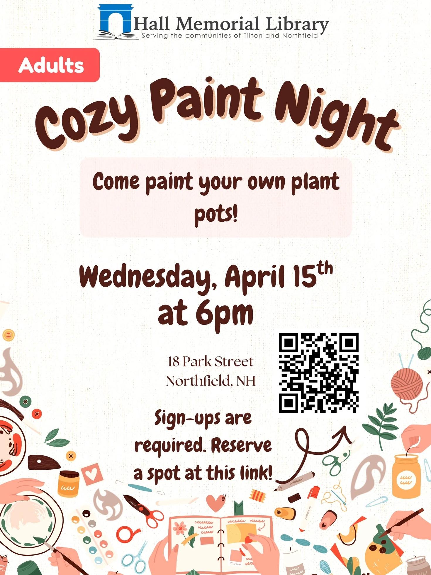 cozy paint night