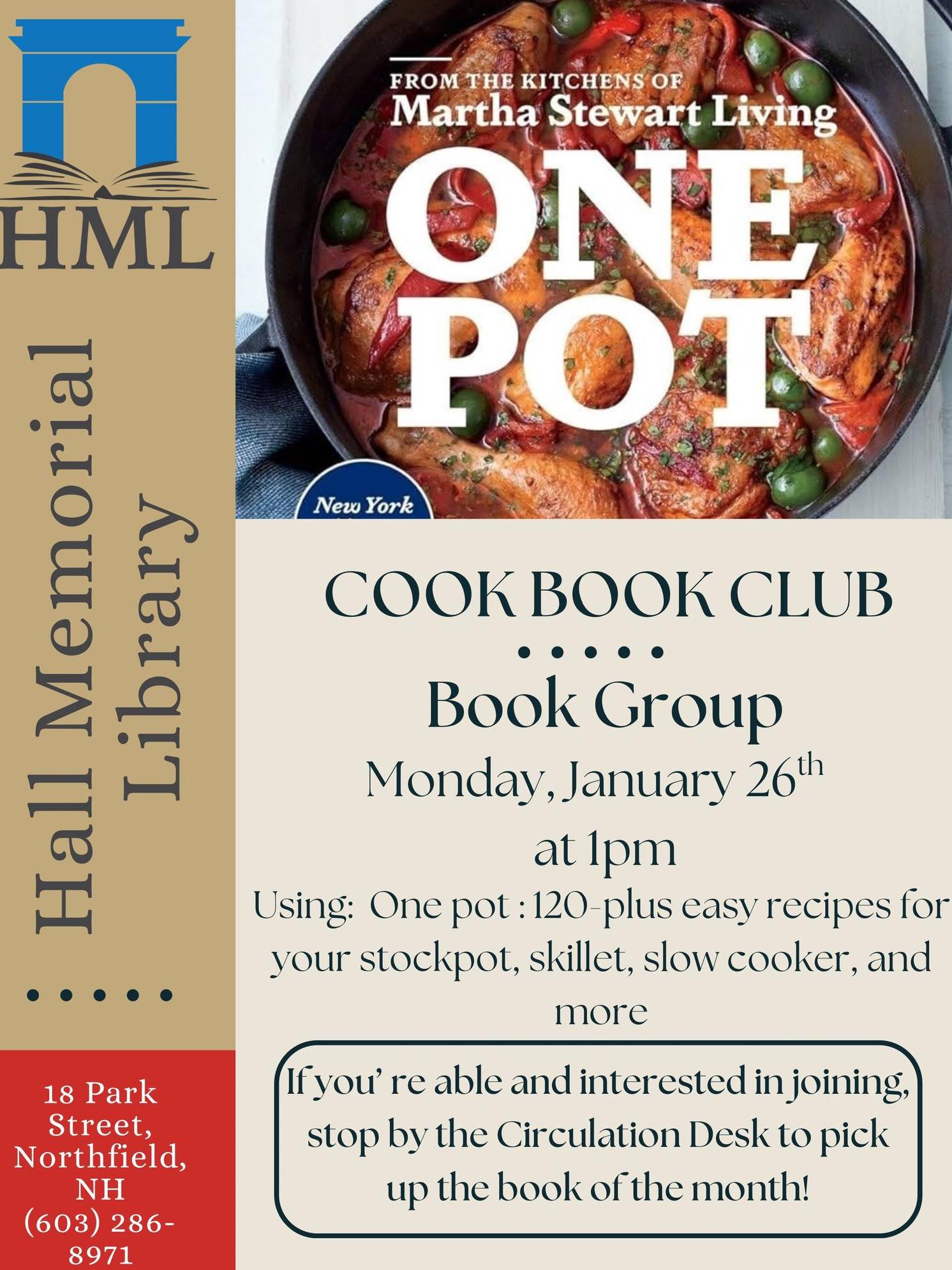 Cookbook club Jan