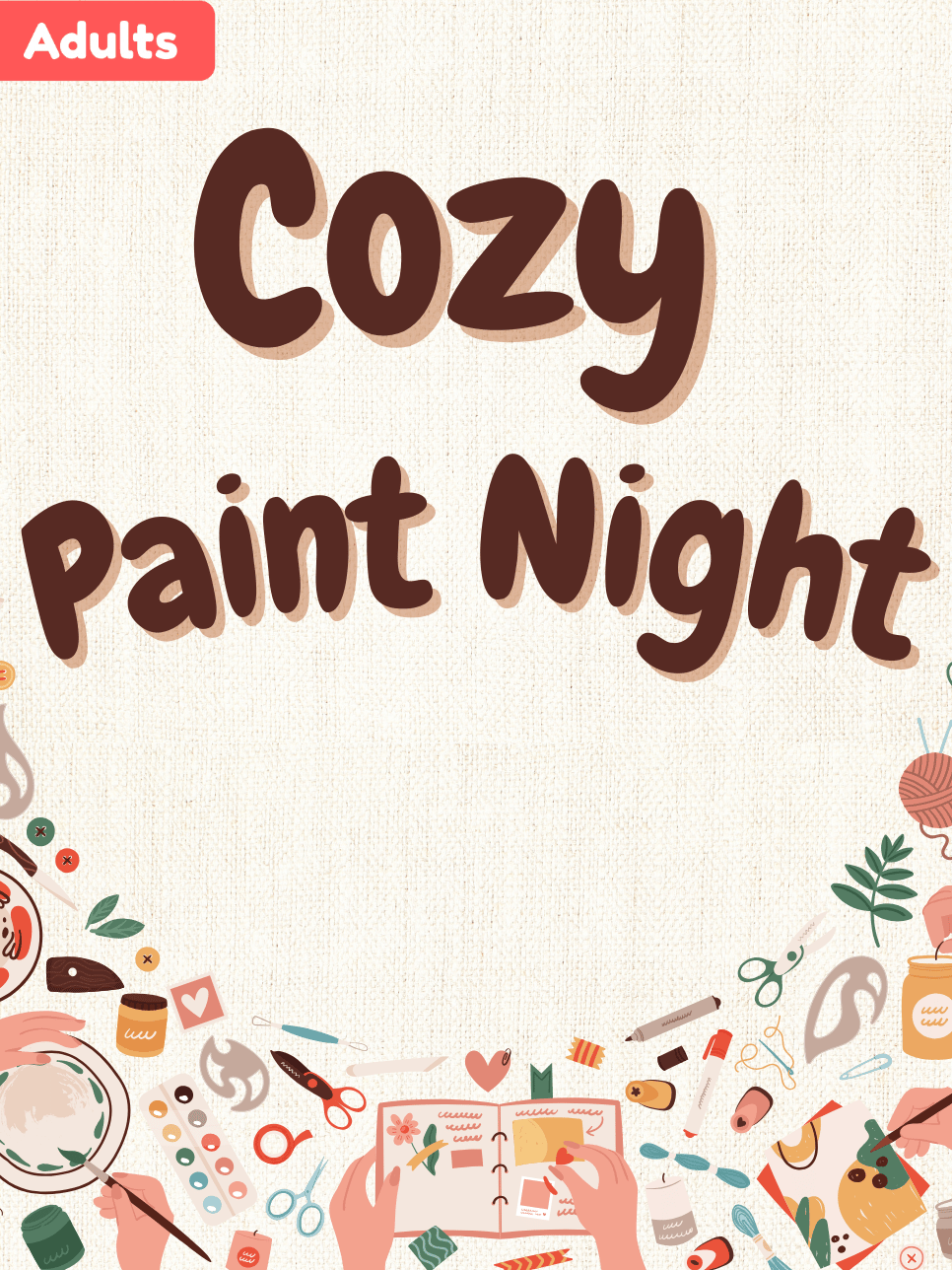 cozy paint night
