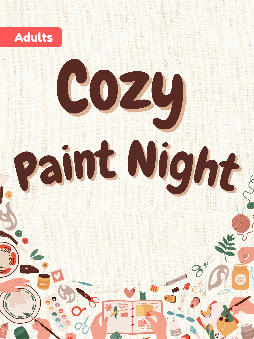 cozy paint night