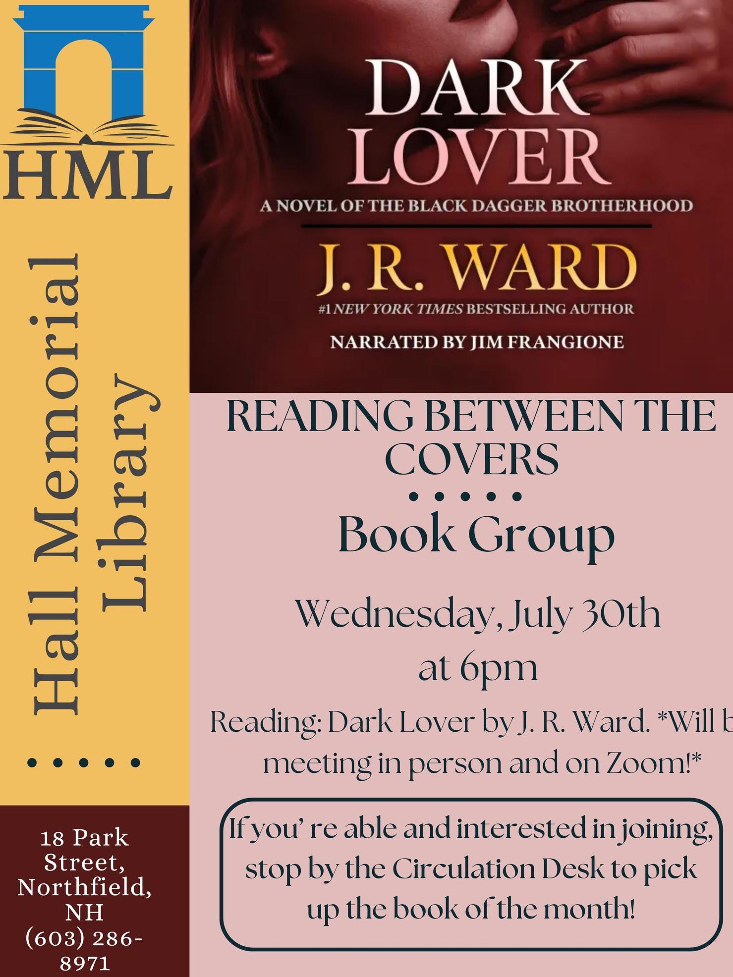 Dark Lover book cover by J. R. Ward