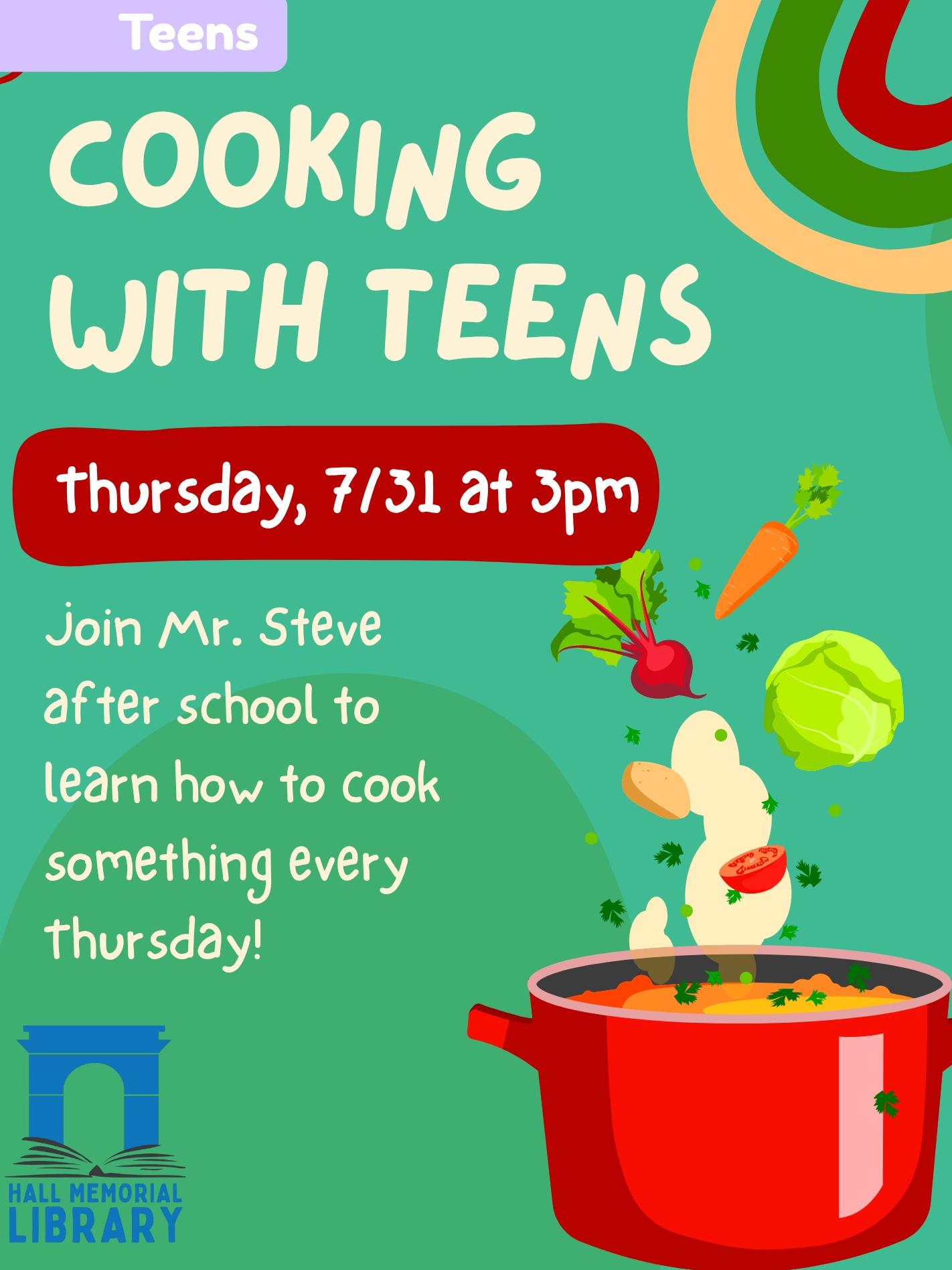 teen cooking with mr. steve