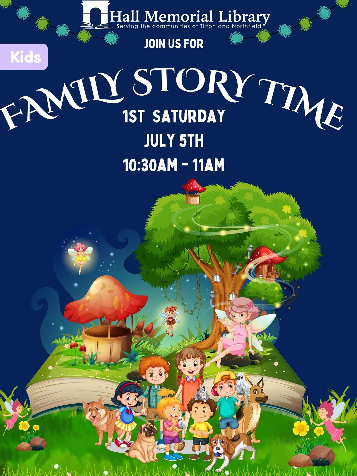 storytime flier fairytale characters