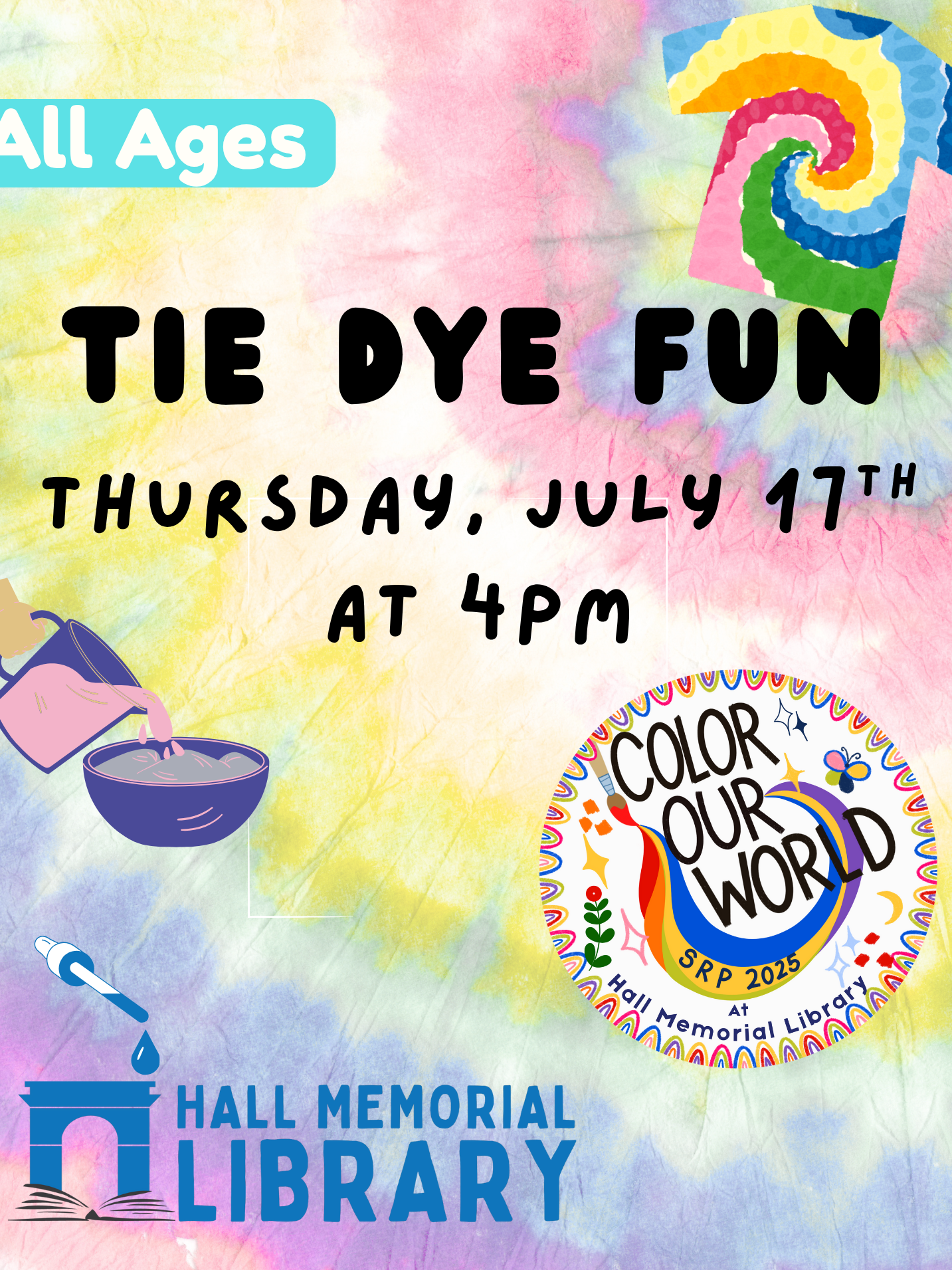 Tie-Dye July 17th @ 4pm