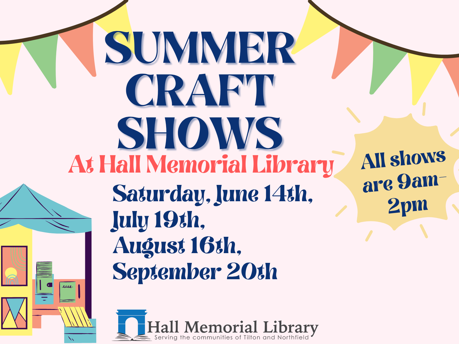 9 am - 2 pm Summer Craft Shows 