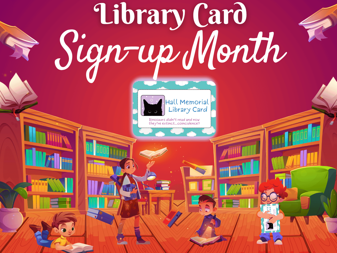 Do you live, work, or go to school in Tilton or Northfield?  Come get a FREE library card! 