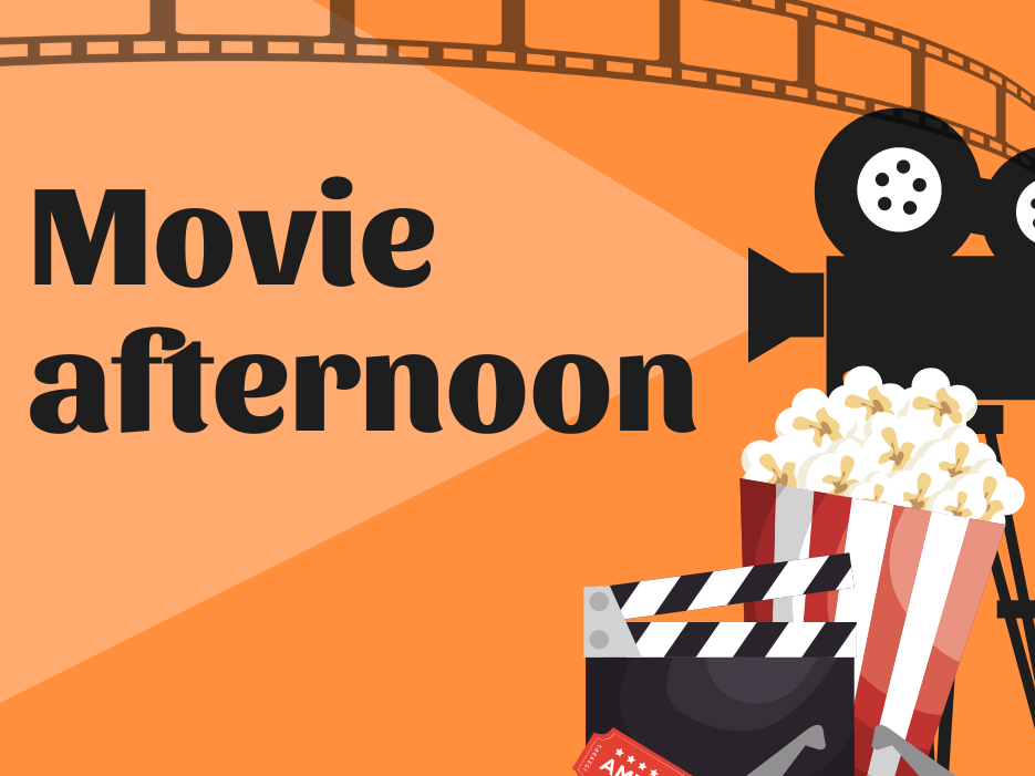 movie afternoon with projector popcorn and other movie ephemera 