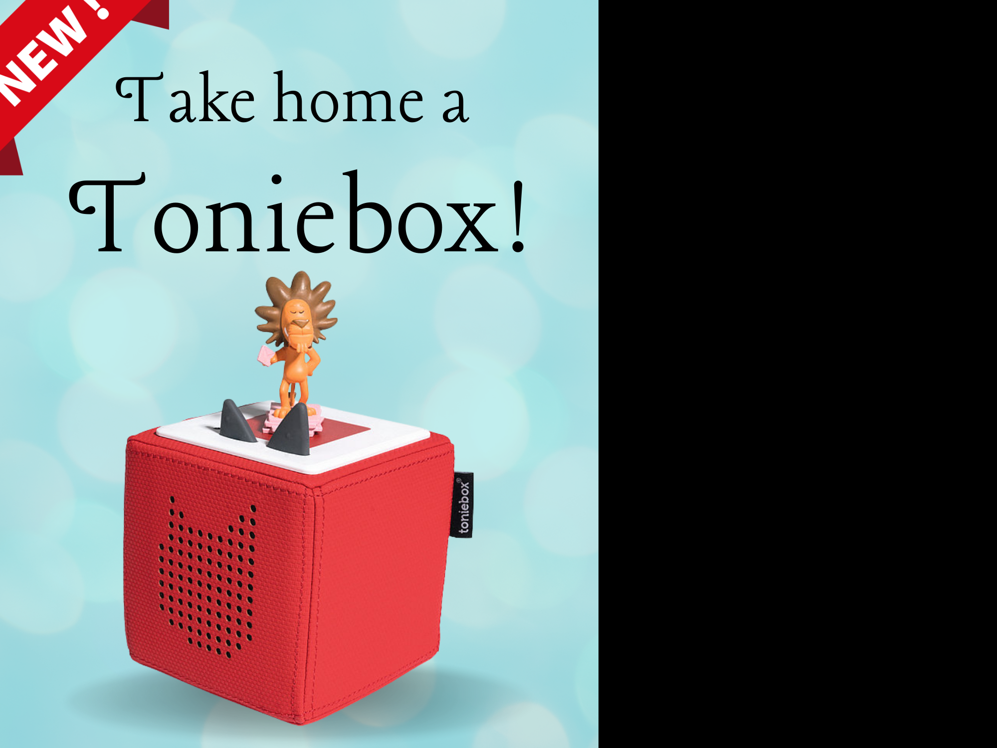 photo of a Tonie character on a red toniebox