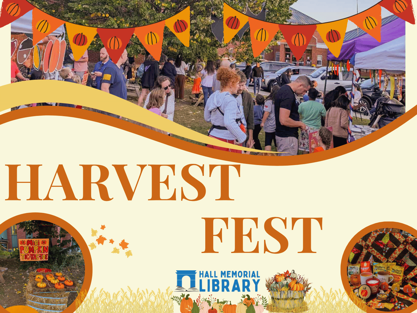 Join us for a night of fall-themed fun with activities for all ages at our 3rd Annual Harvest Fest!