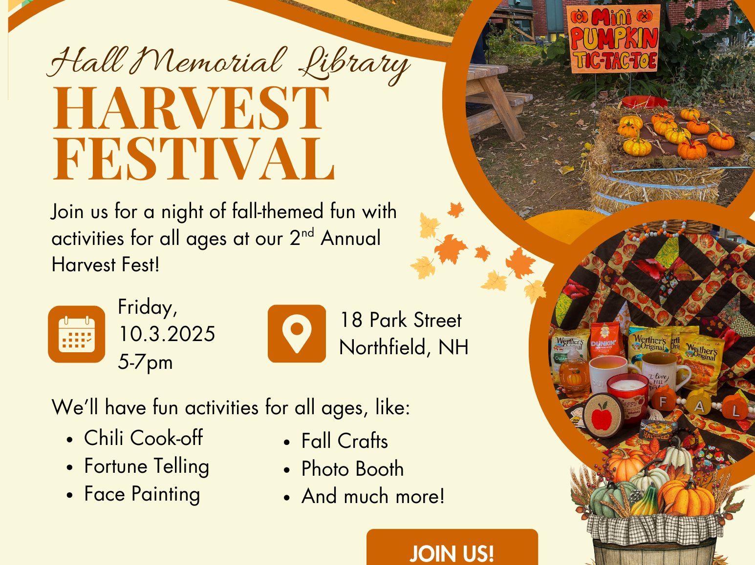 2nd Annual Harvest Festival at Hall Memorial Library