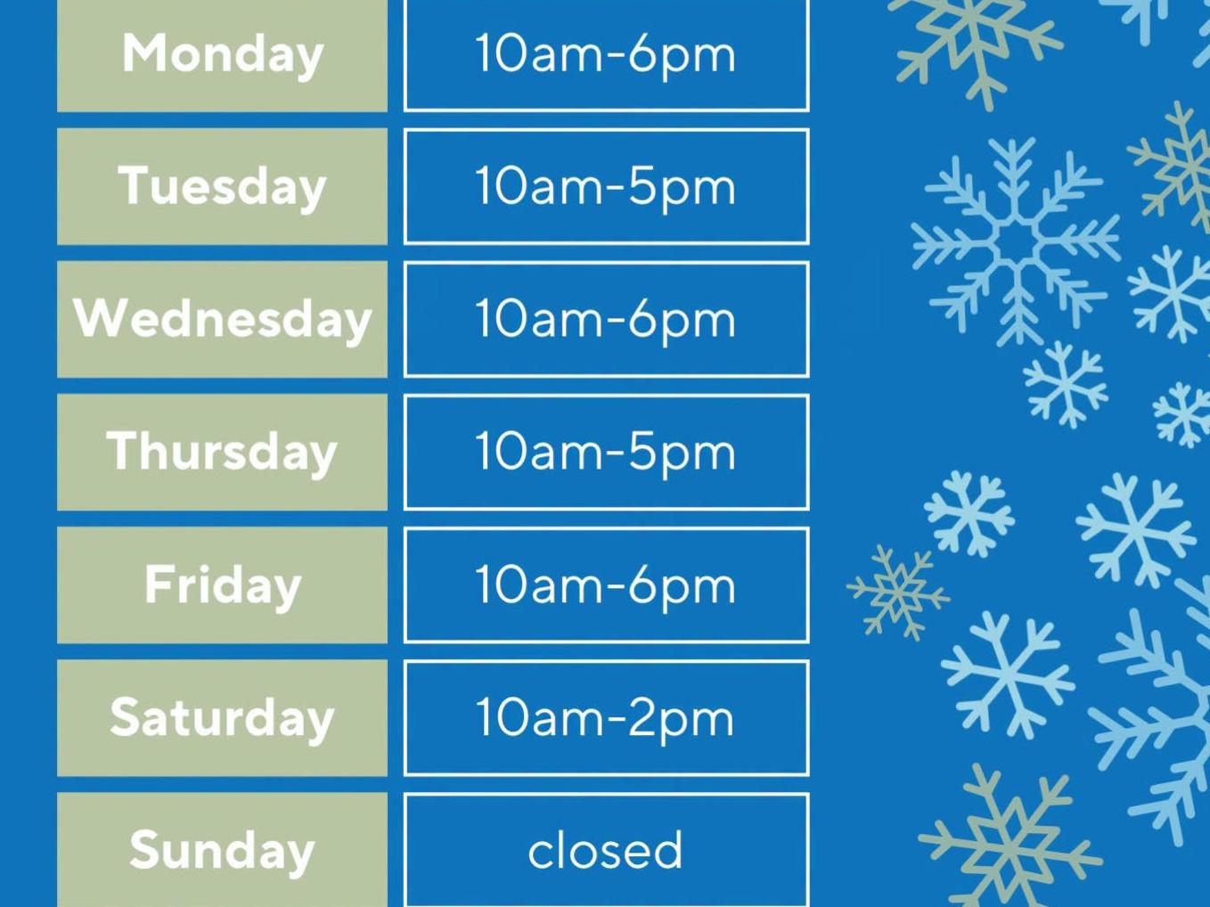 Starting November 1st Hall Memorial Library will be switching over to winter hours!