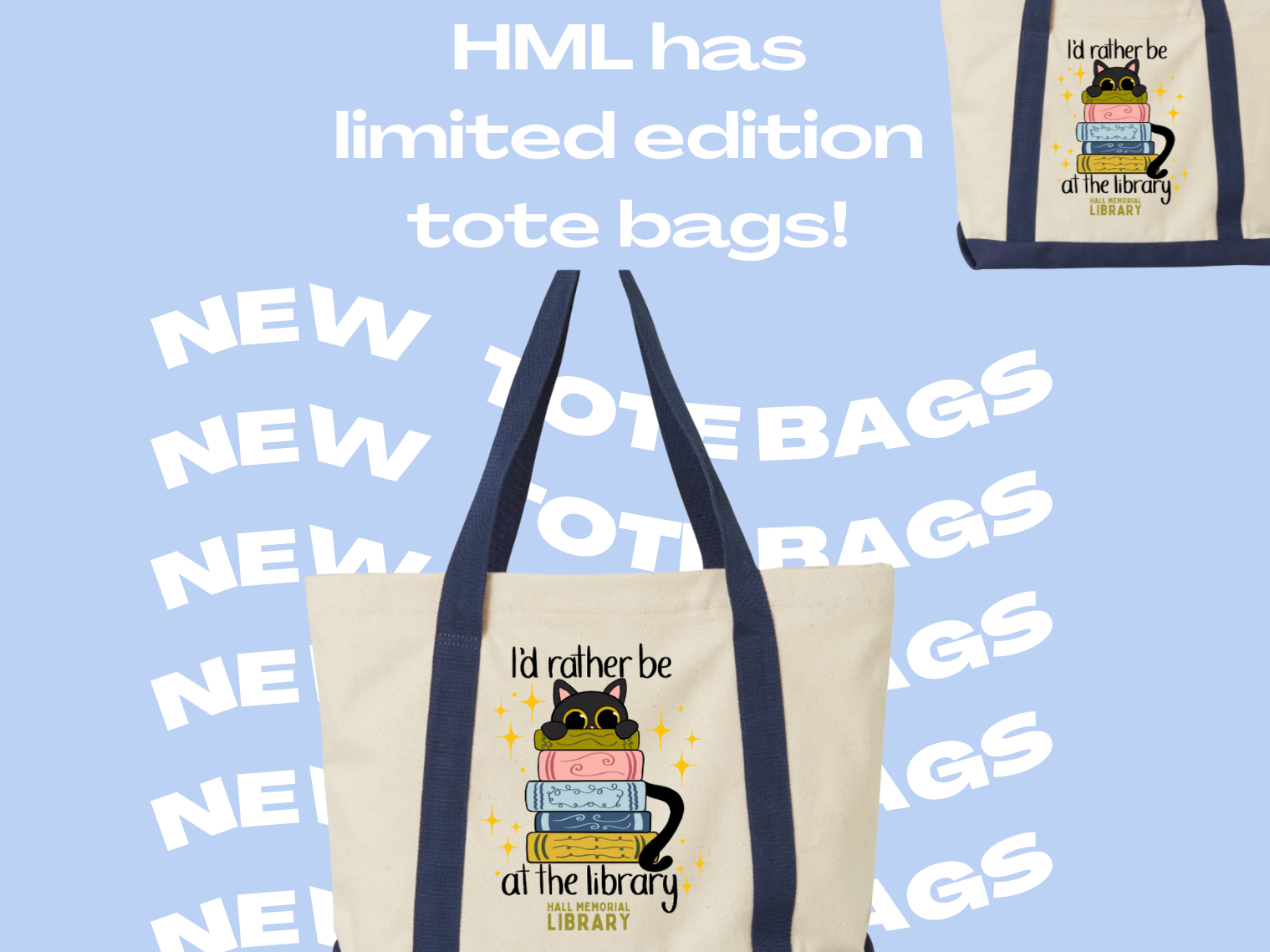 HML cat tote bag